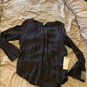Black Satin Top
